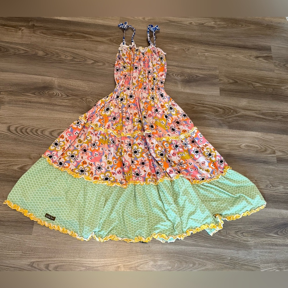 Matilda Jane Tell Me More Floral Maxi Dress The Adventure Begins Girls size 8 - Picture 7 of 15